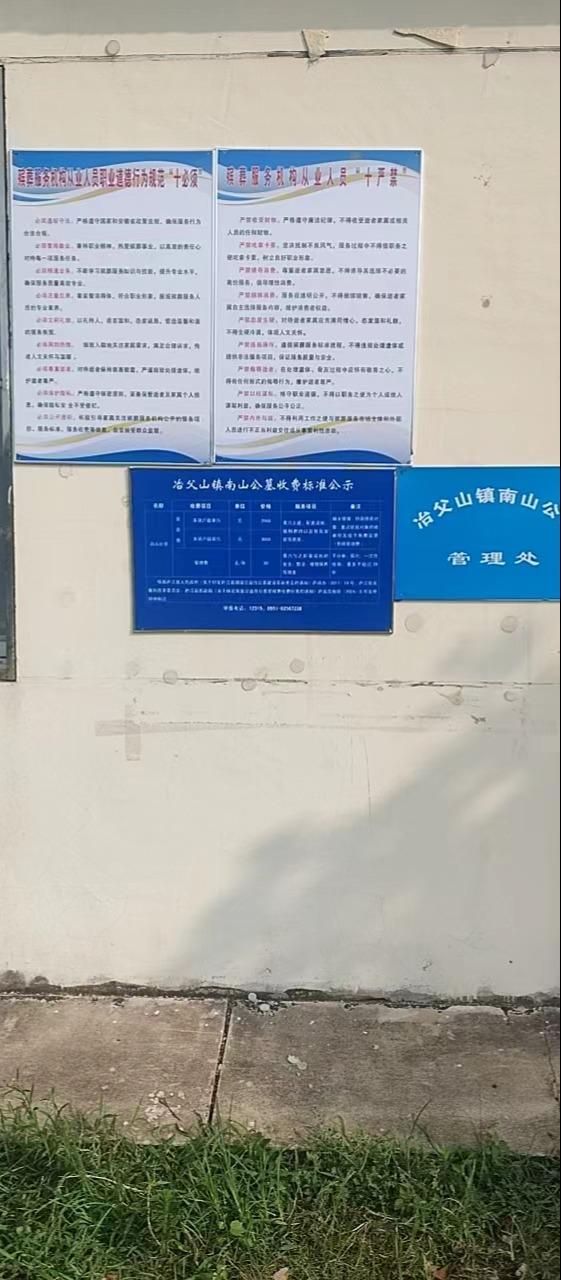 庐江县冶父山镇南山公墓园区图片