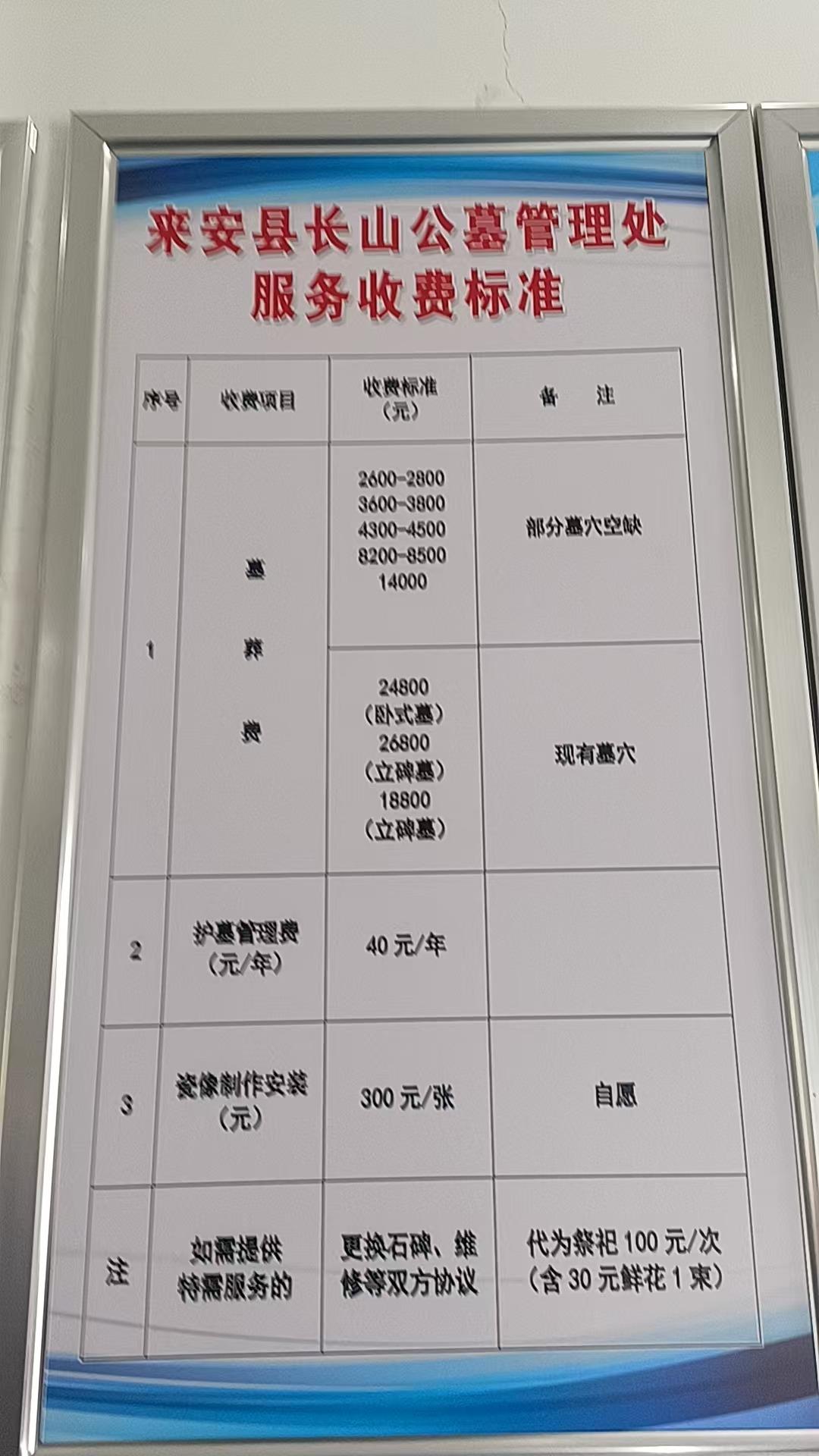 来安县长山公墓管理处园区图片