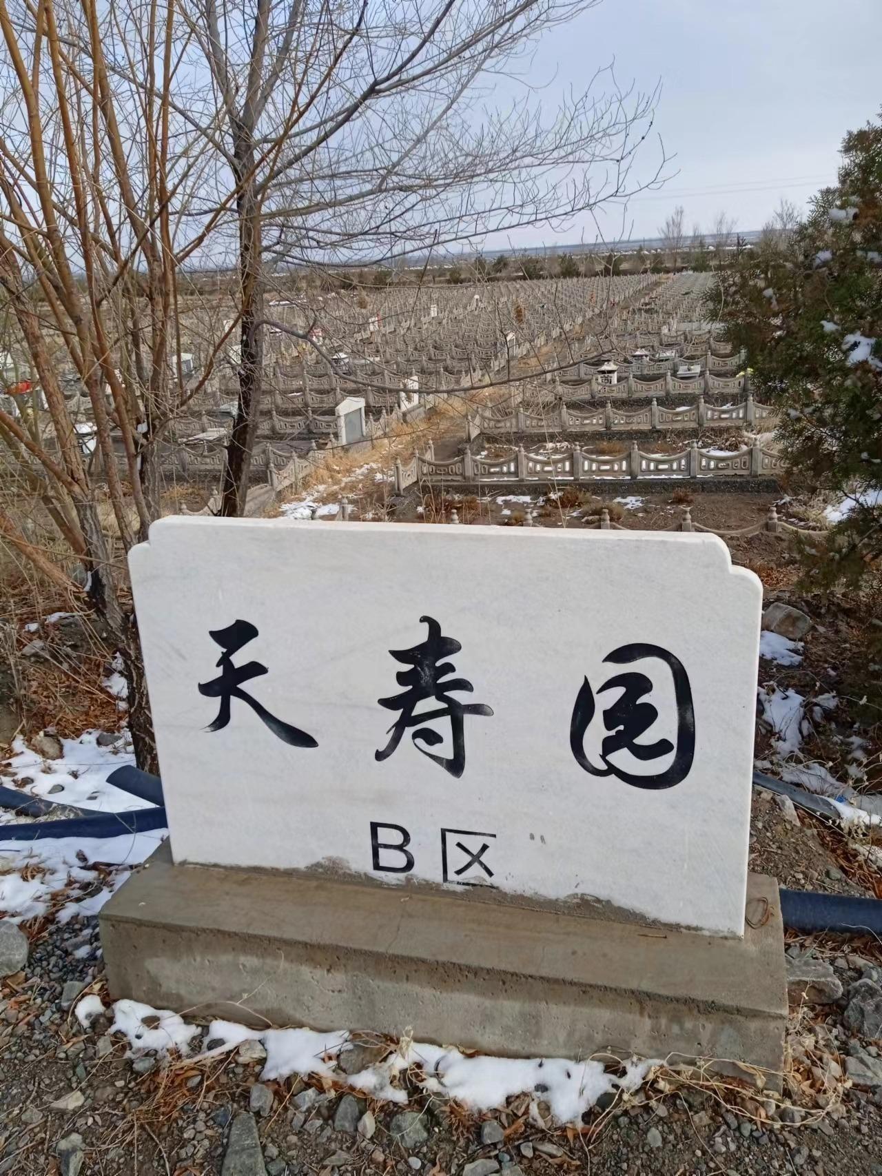 大满镇南滩公益性公墓.