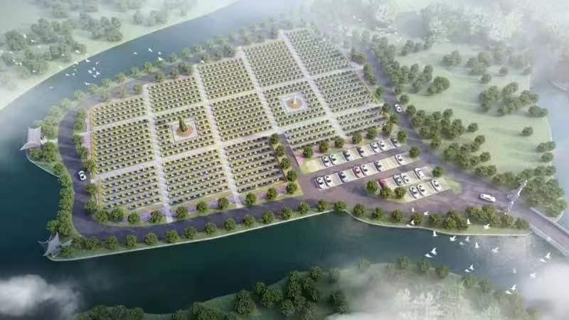 聚福陵园园区图片