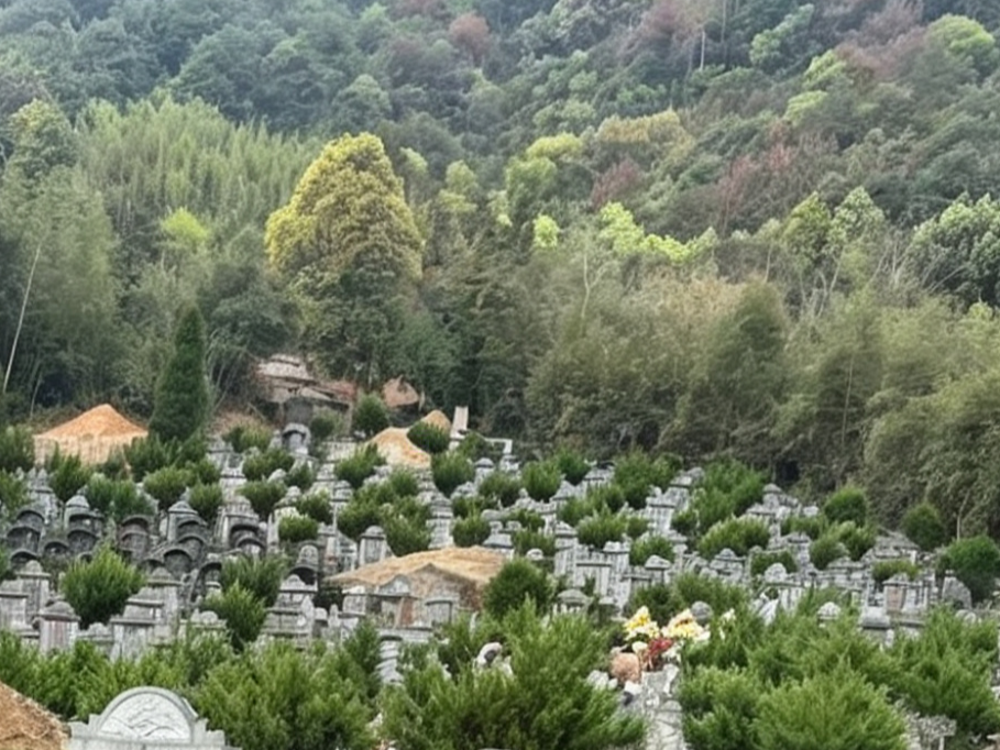 平水镇山石岙公墓园区图片