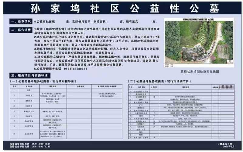 孙家坞社区公益性公墓园区图片