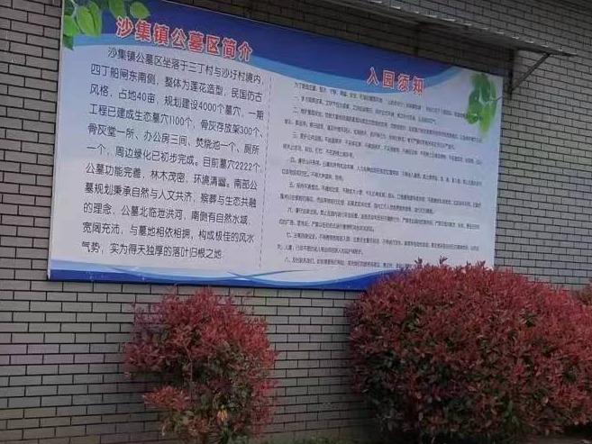 睢宁县沙集镇公益性公墓园区图片