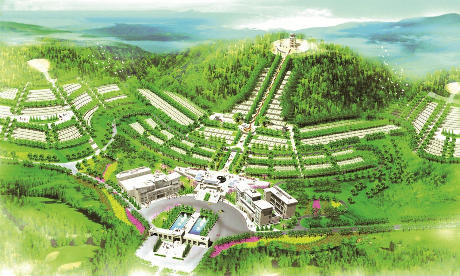 巴南区仙居山陵园园区图片