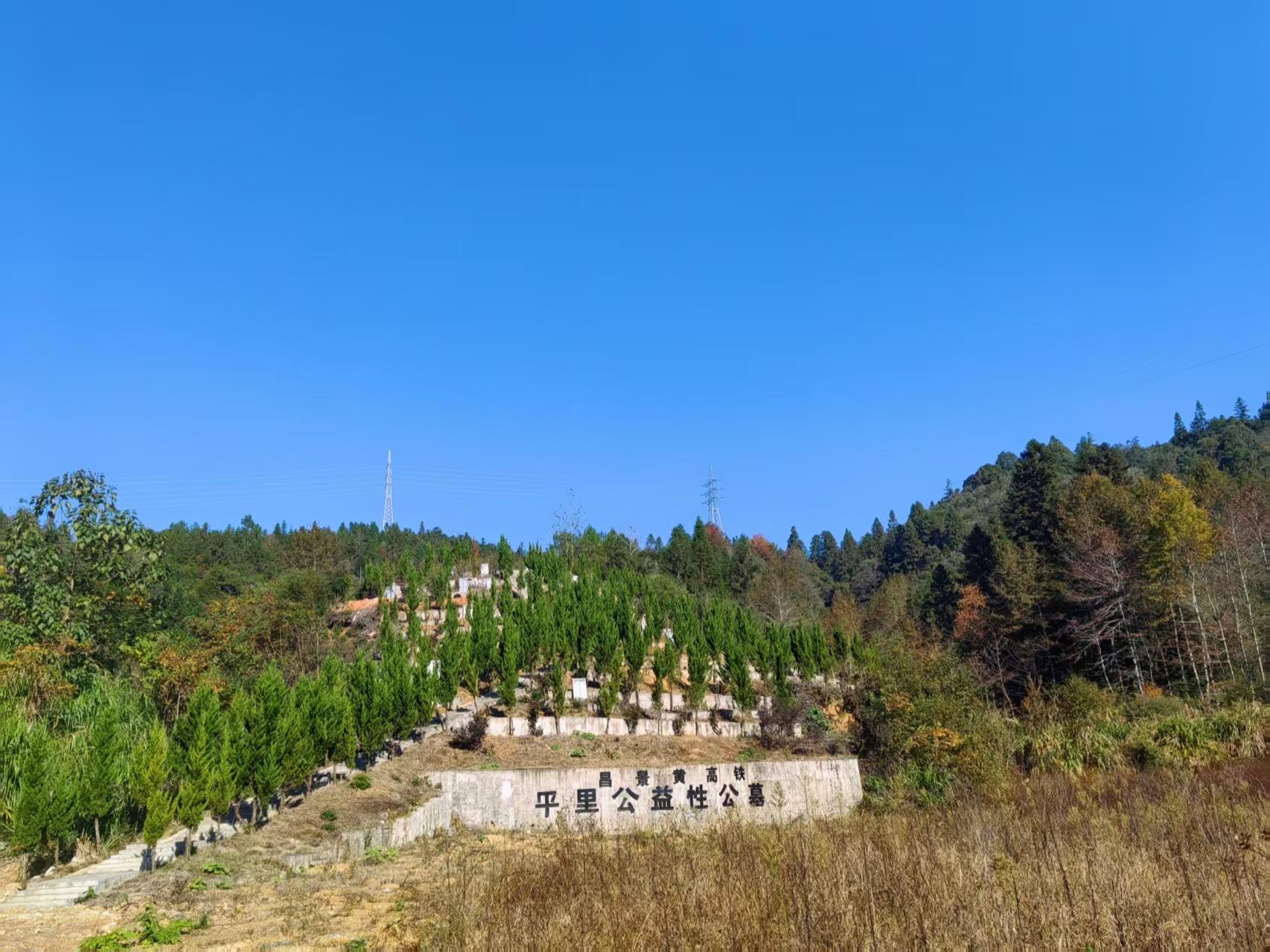 平里镇平里村公益性公墓园区图片