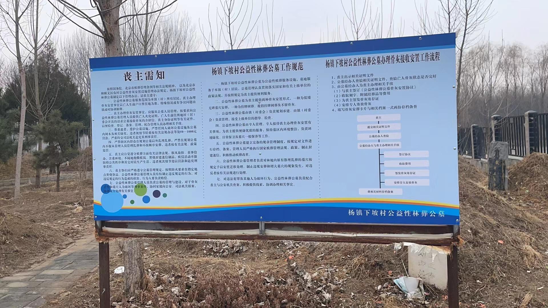 杨镇下坡村公益性公墓园区图片