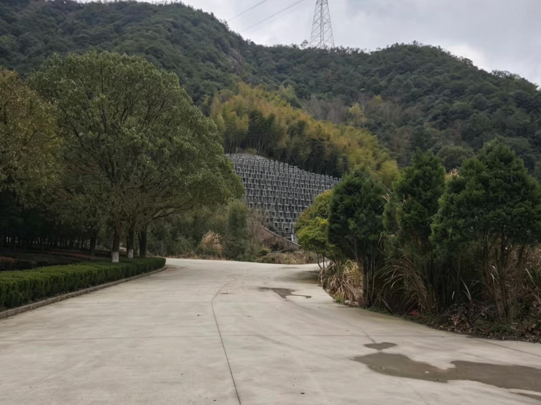 平水镇岩岙山公墓园区图片