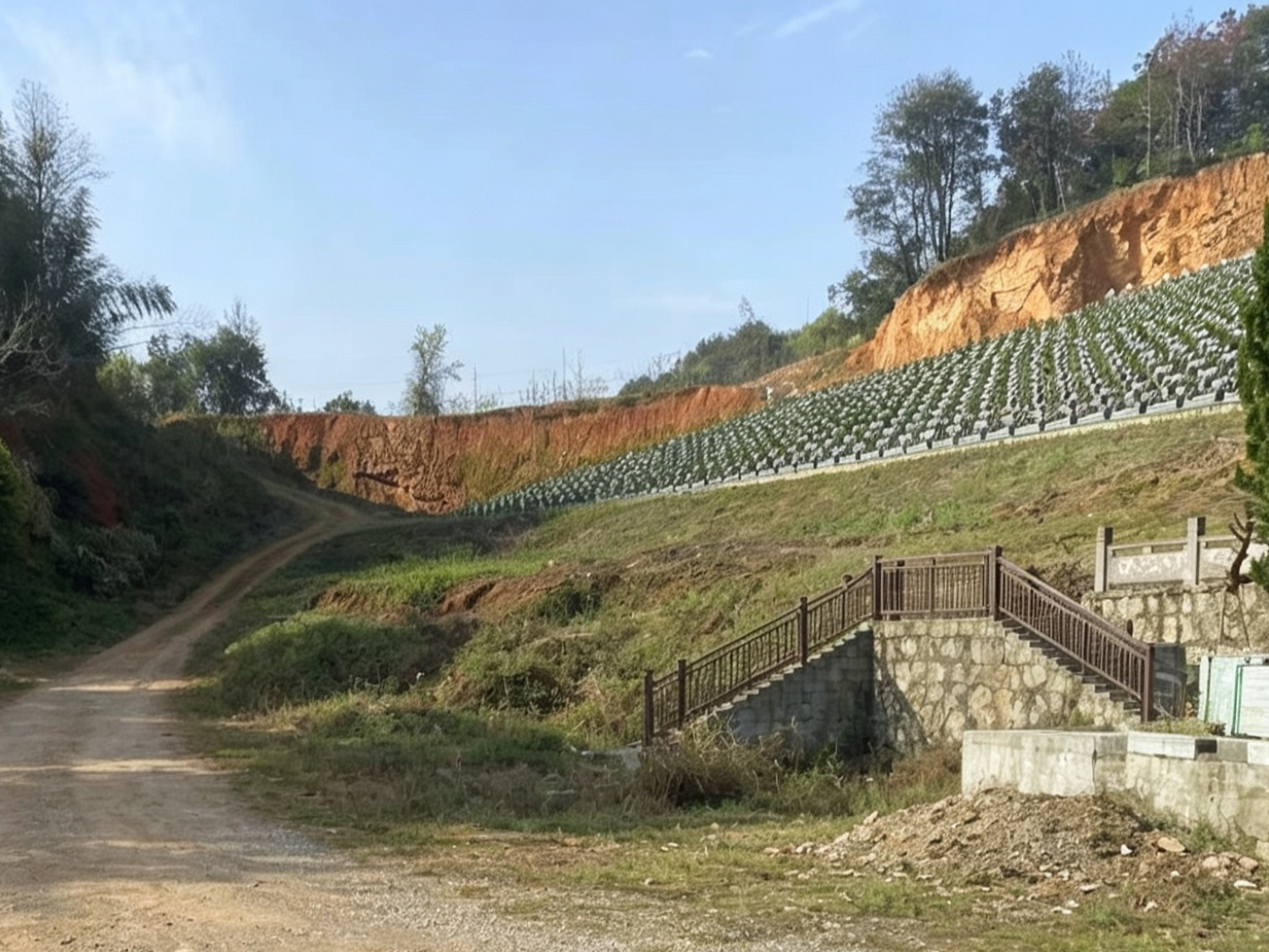 平水镇王家山公墓园区图片