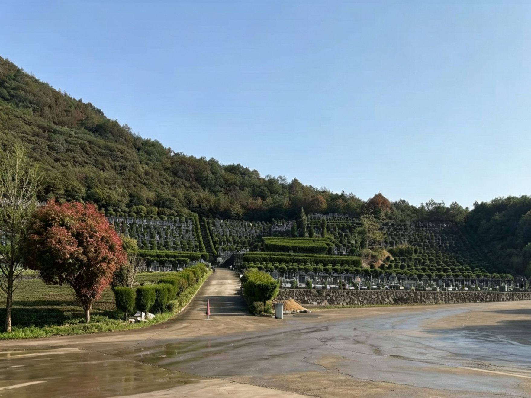 平水镇罗塘湾公墓园区图片