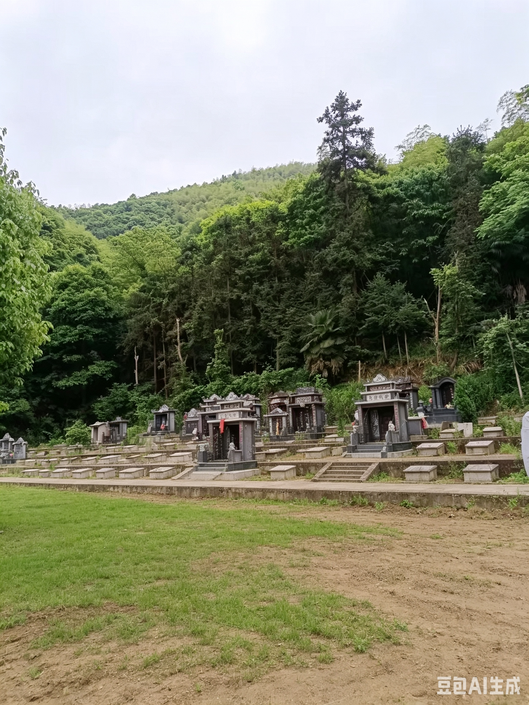 岭北镇镇级公墓园区图片