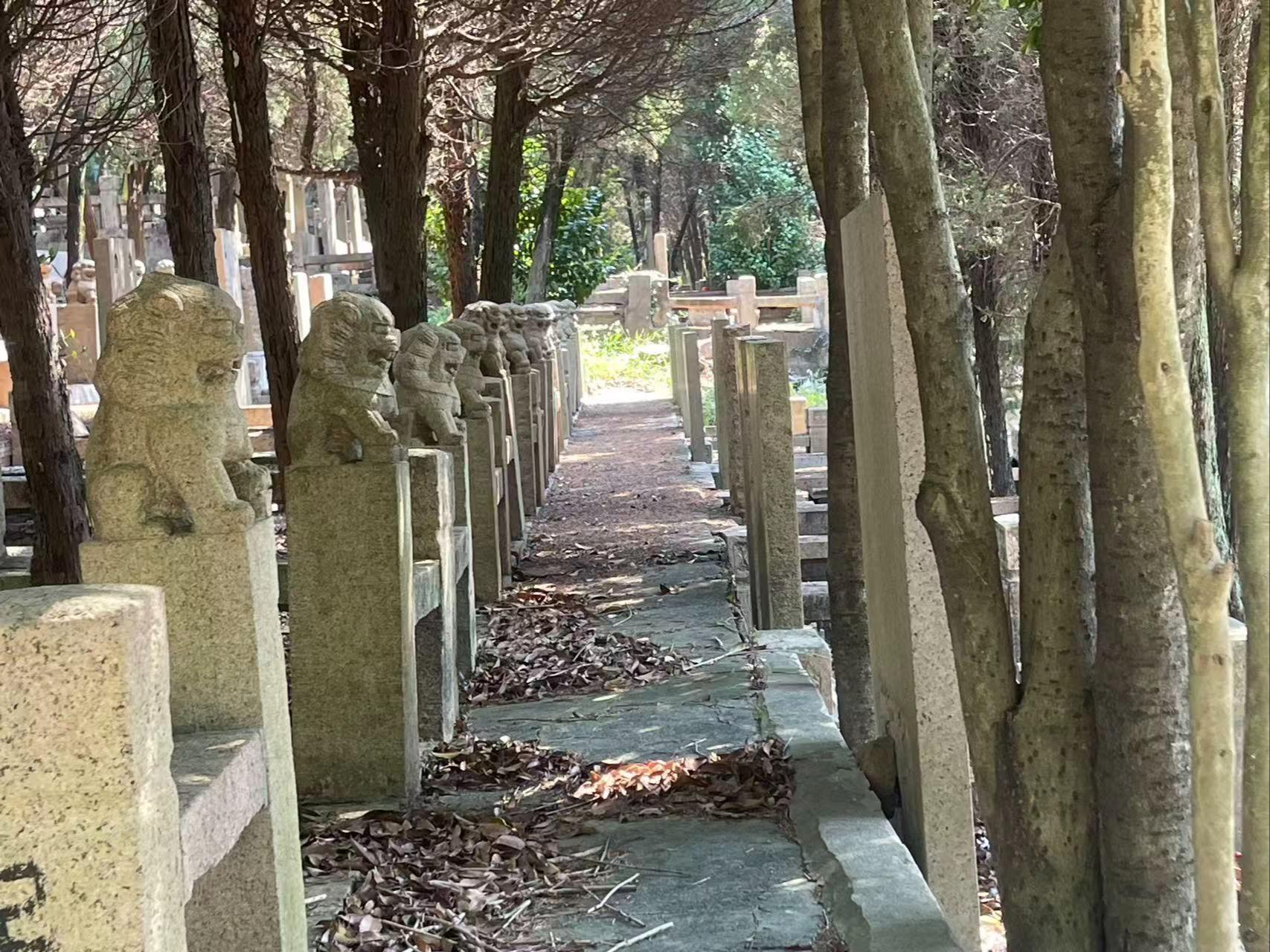 越溪街道吴山头公墓园区图片