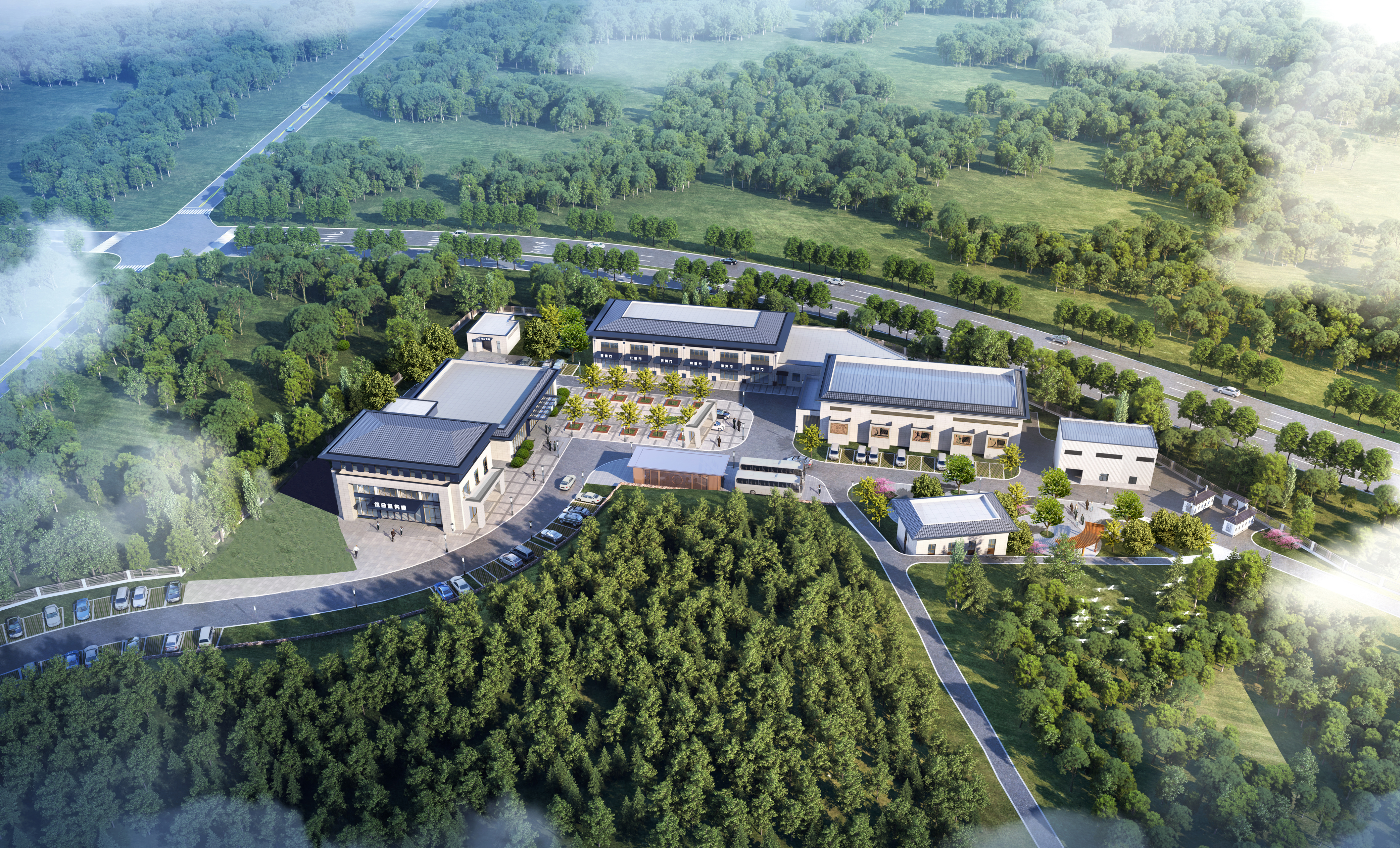 东川区北郊陵园园区图片