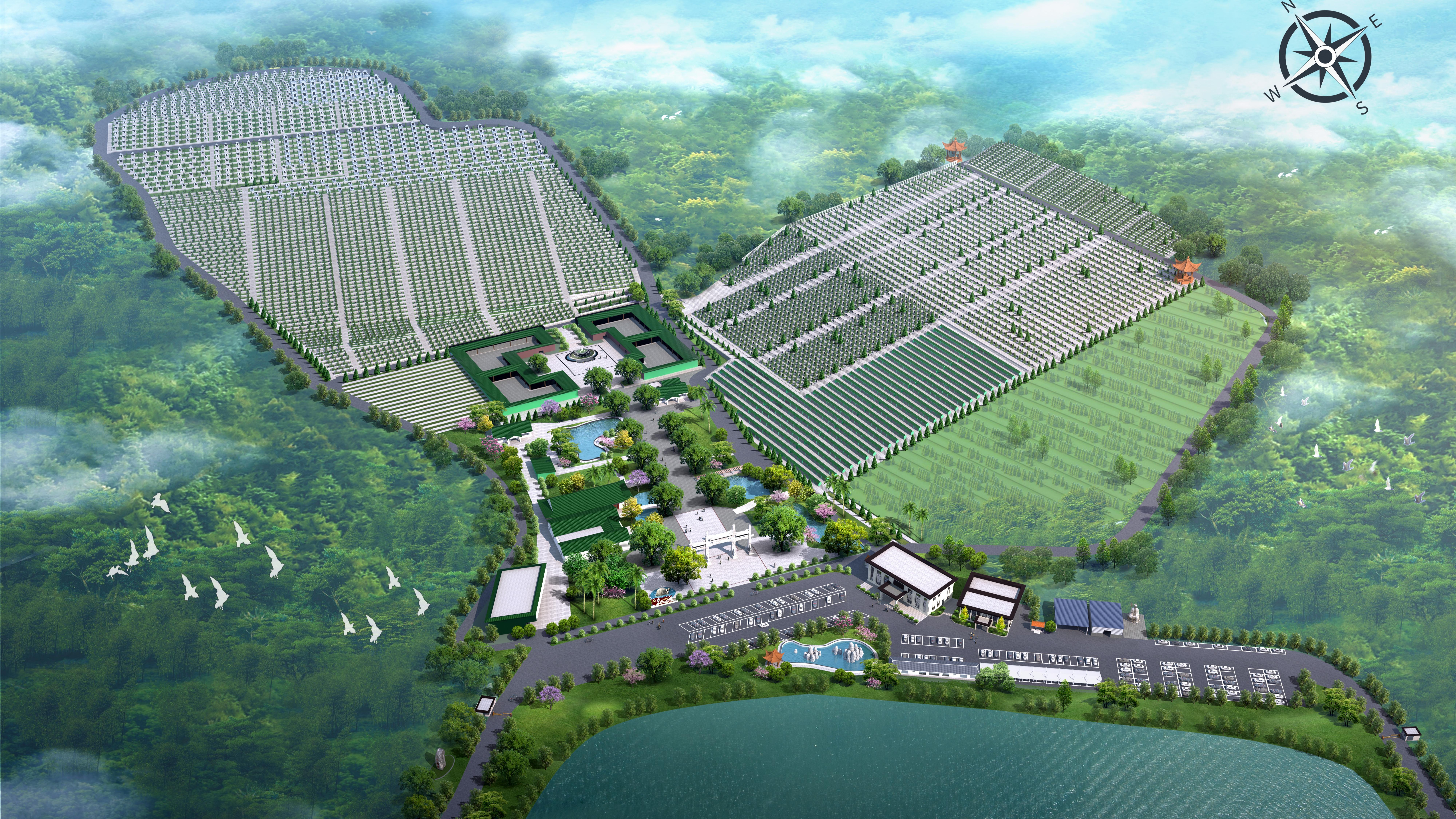 广州市南沙区玉德堂陵园园区图片