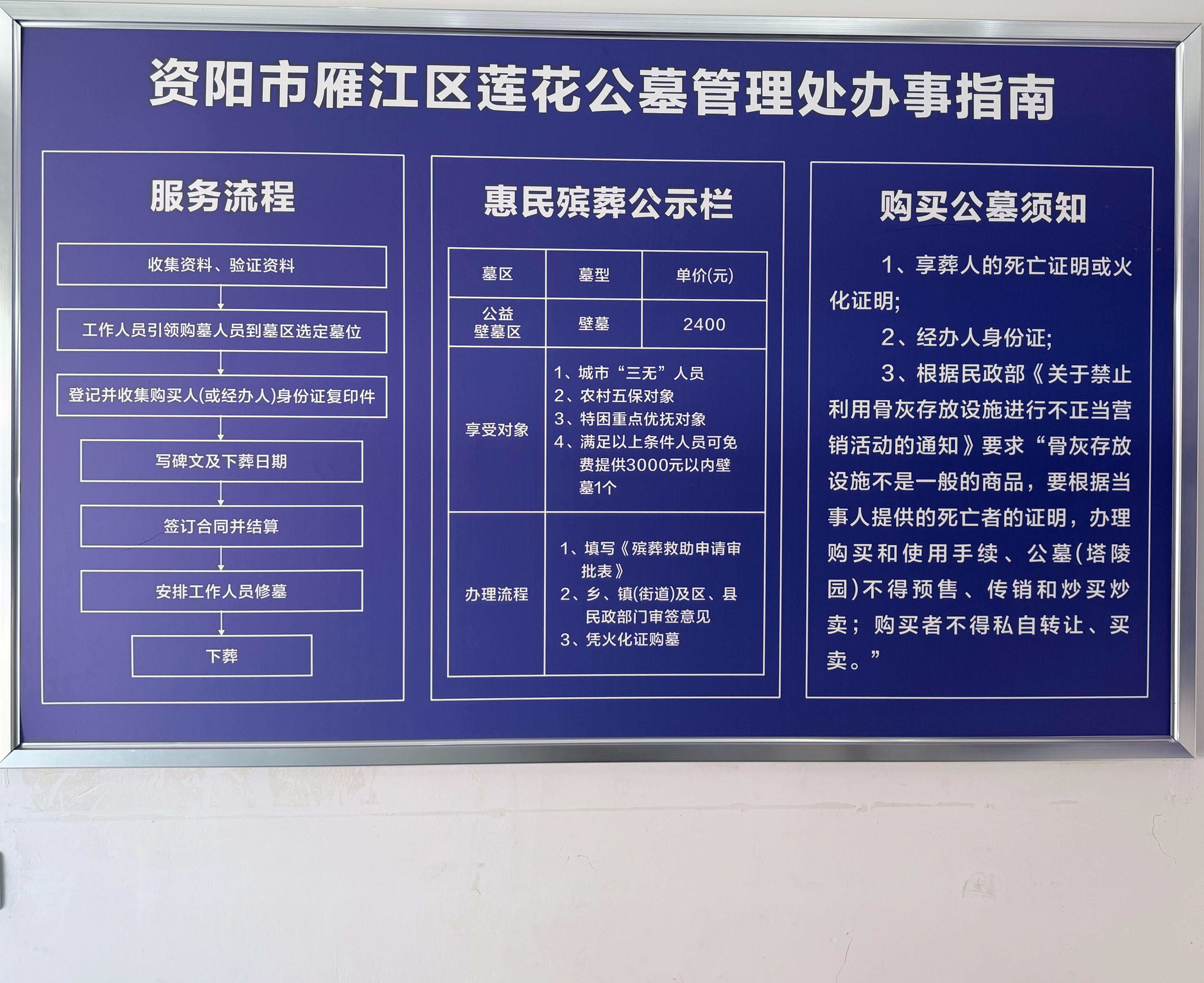 资阳市雁江区莲花公墓园区图片