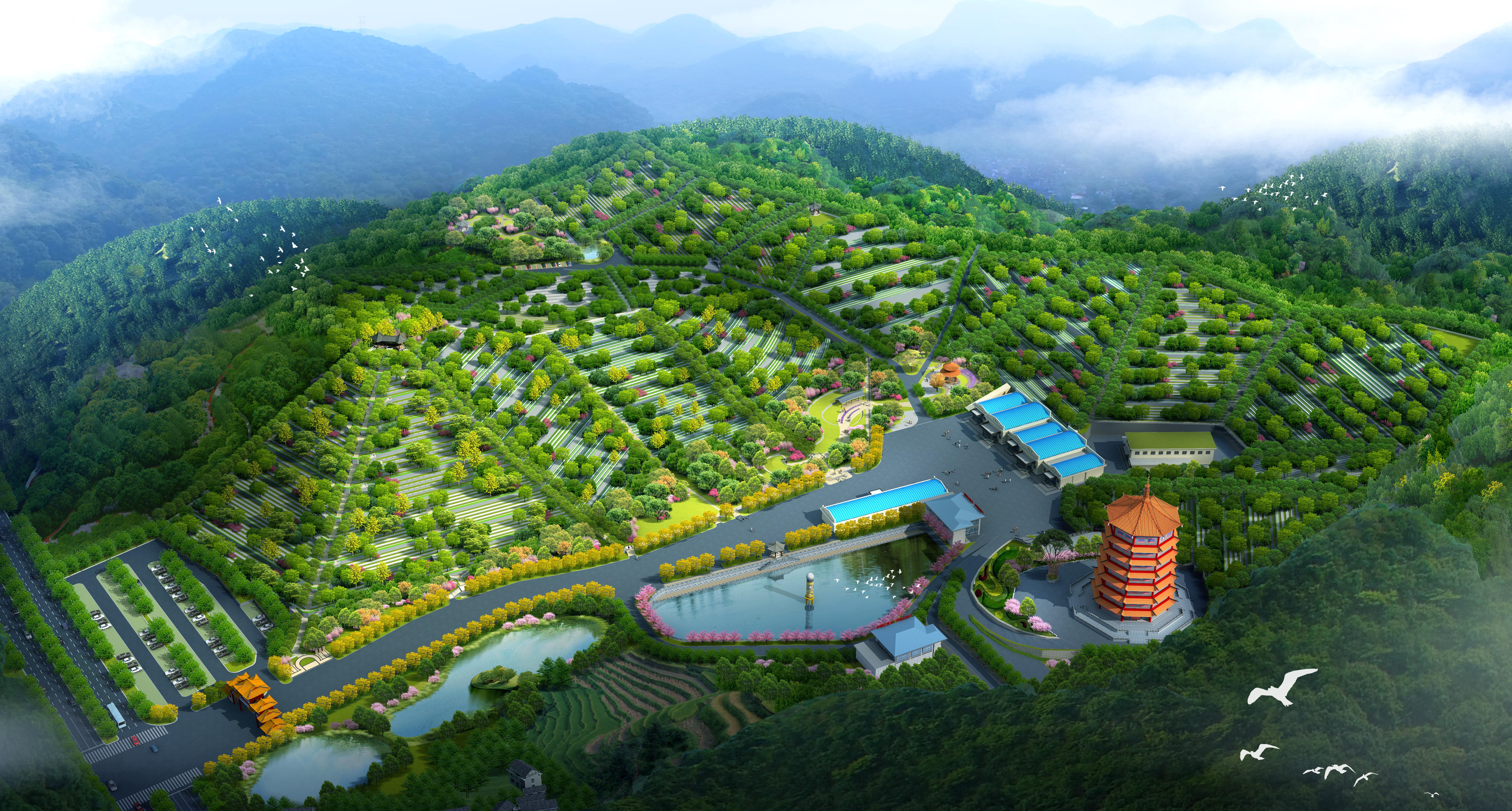 岳阳市云溪区弘善福园公墓园区图片