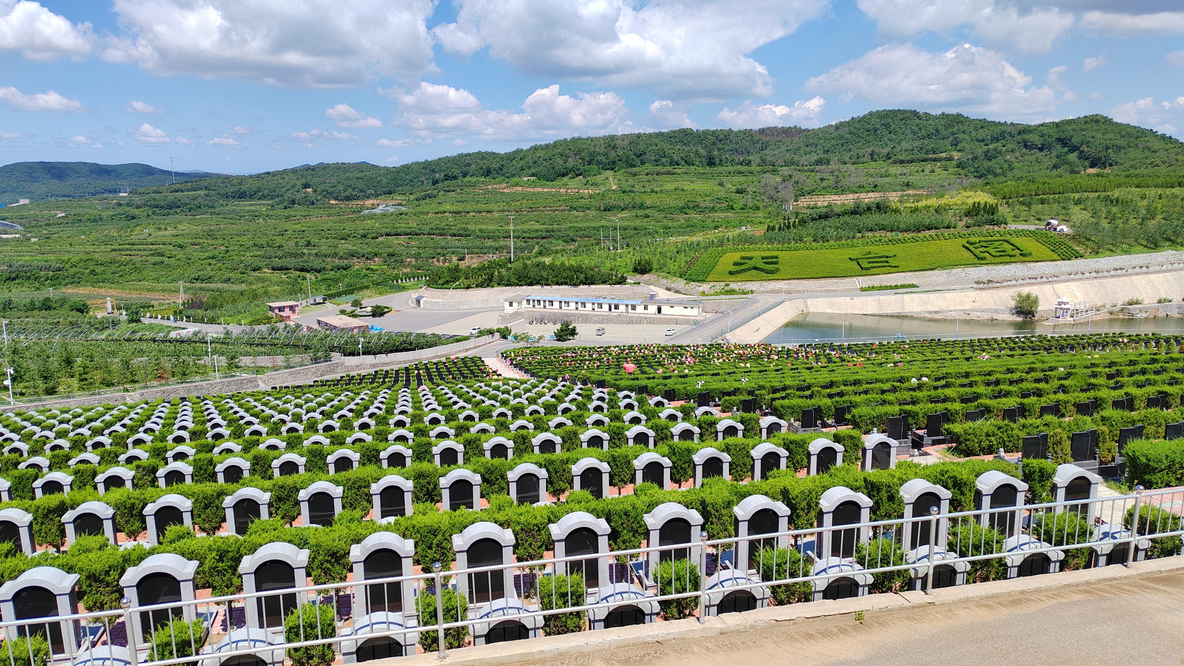 大连天台阁陵园园区图片