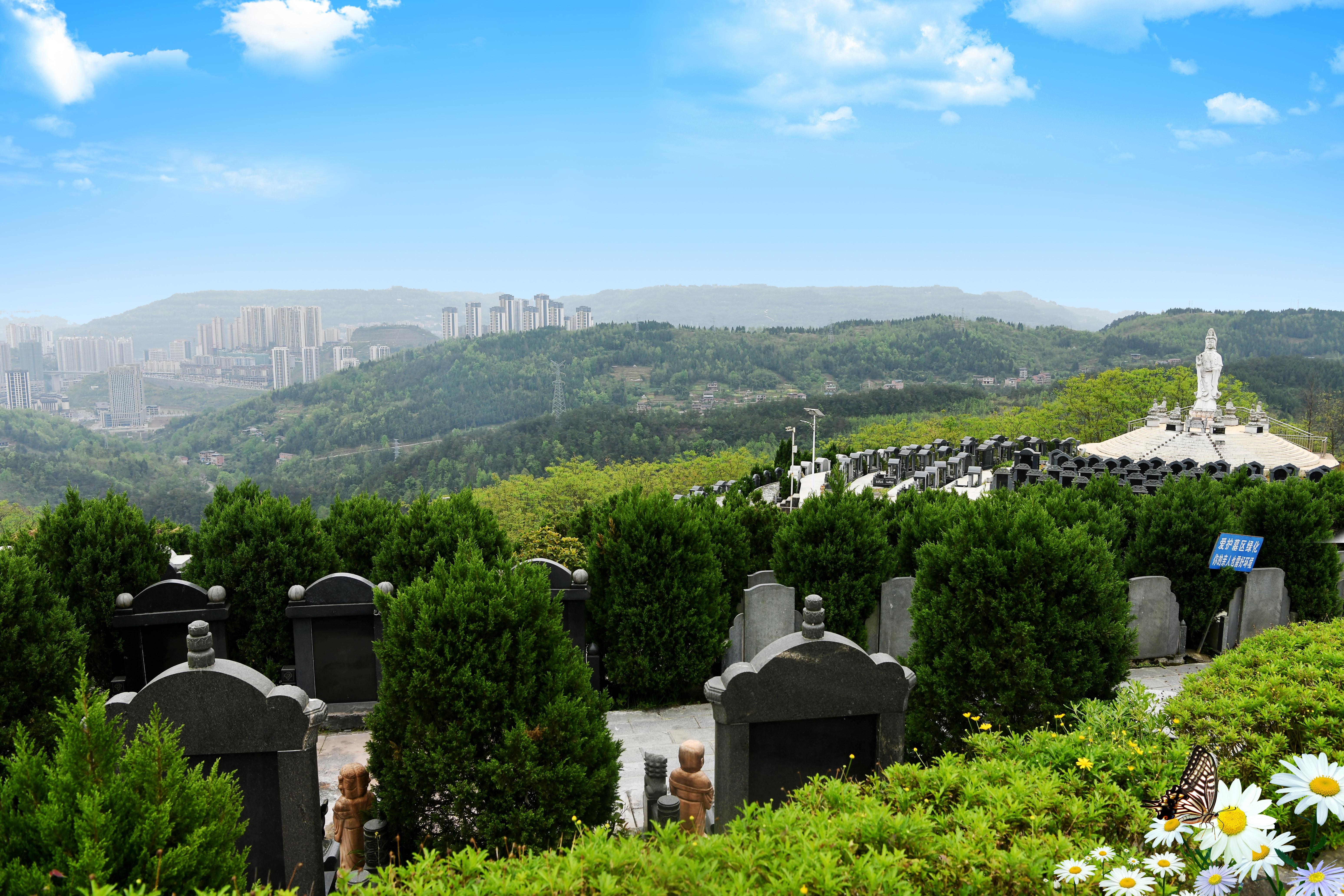 忠县松鹤园公墓园区图片