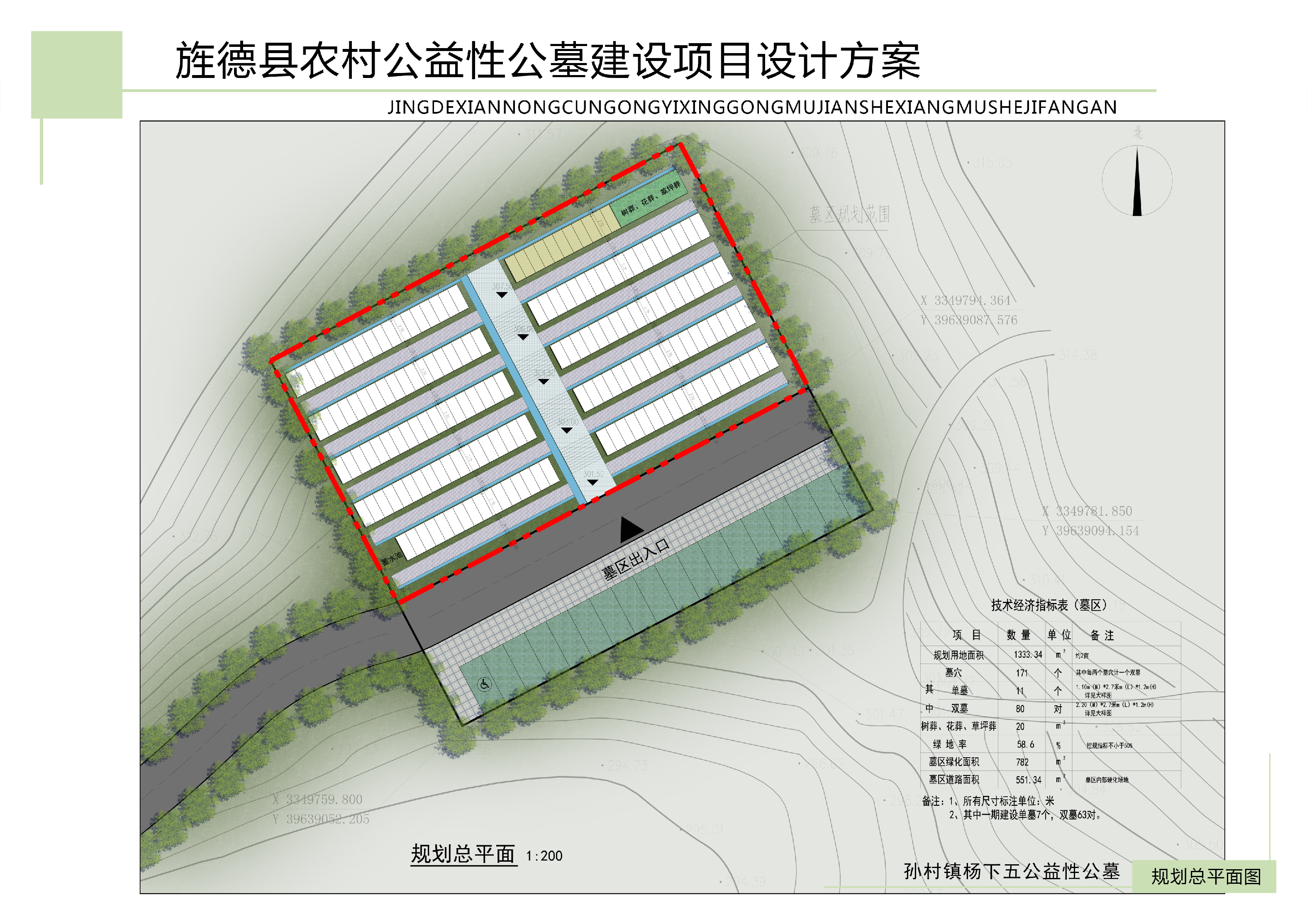 杨下五公益性公墓园区图片