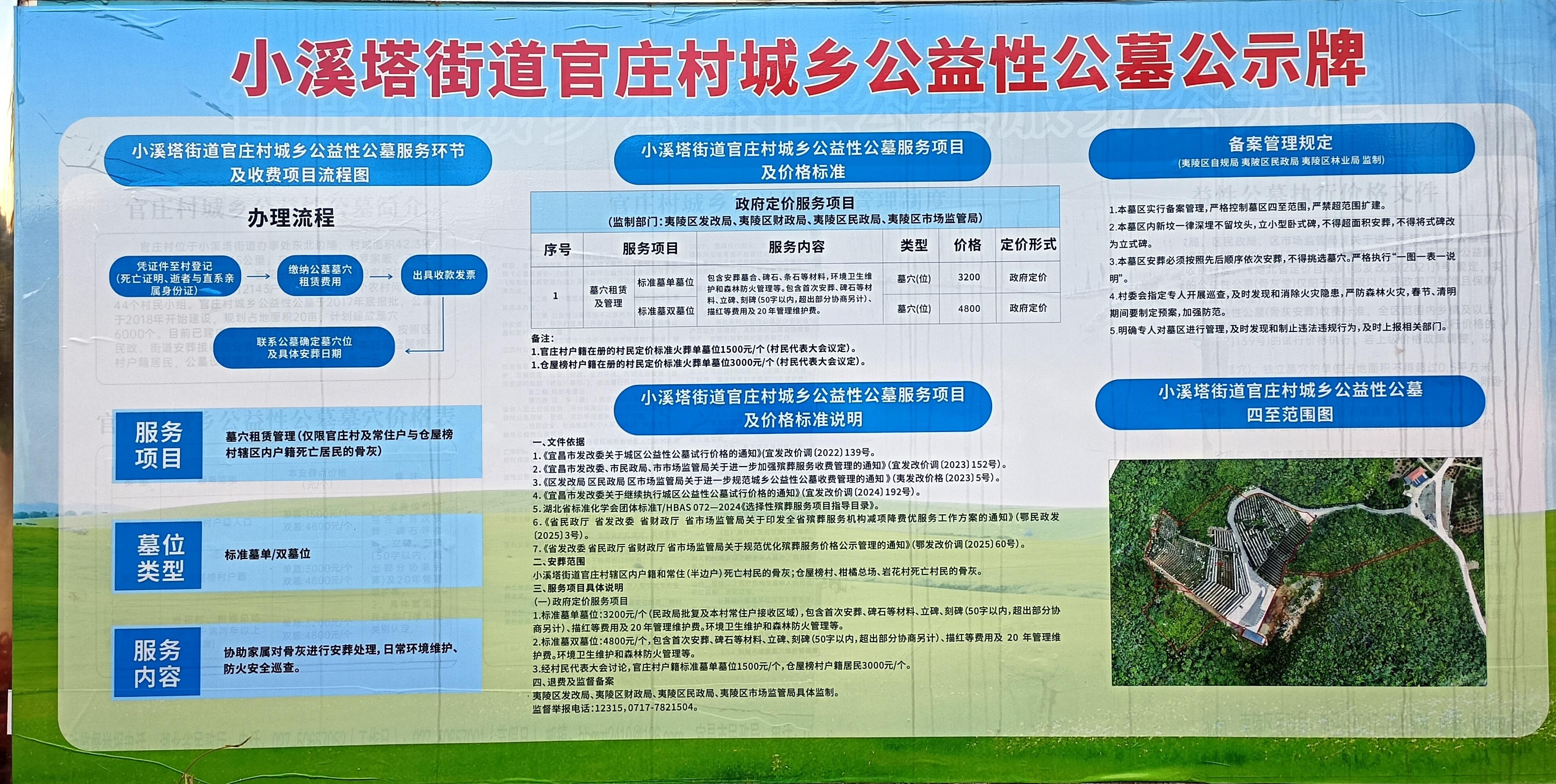 宜昌市夷陵区小溪塔街道官庄村城乡公益性公墓园区图片