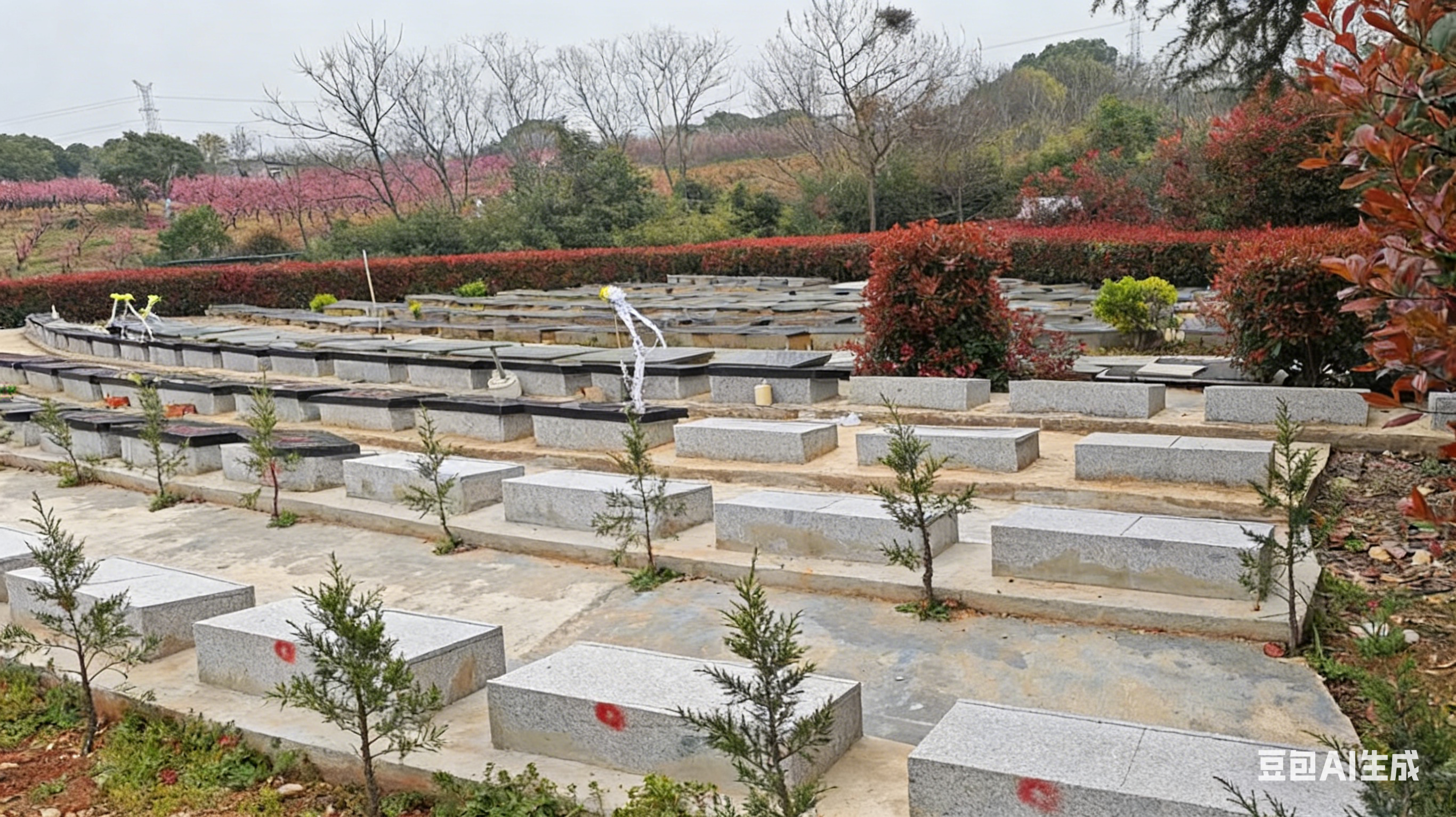 花桥镇莲花山公益性公墓园区图片