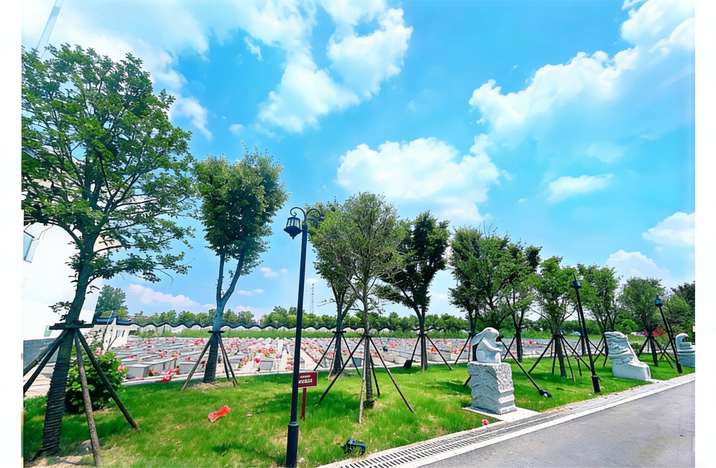 靖江市新桥镇龙安公墓园区图片