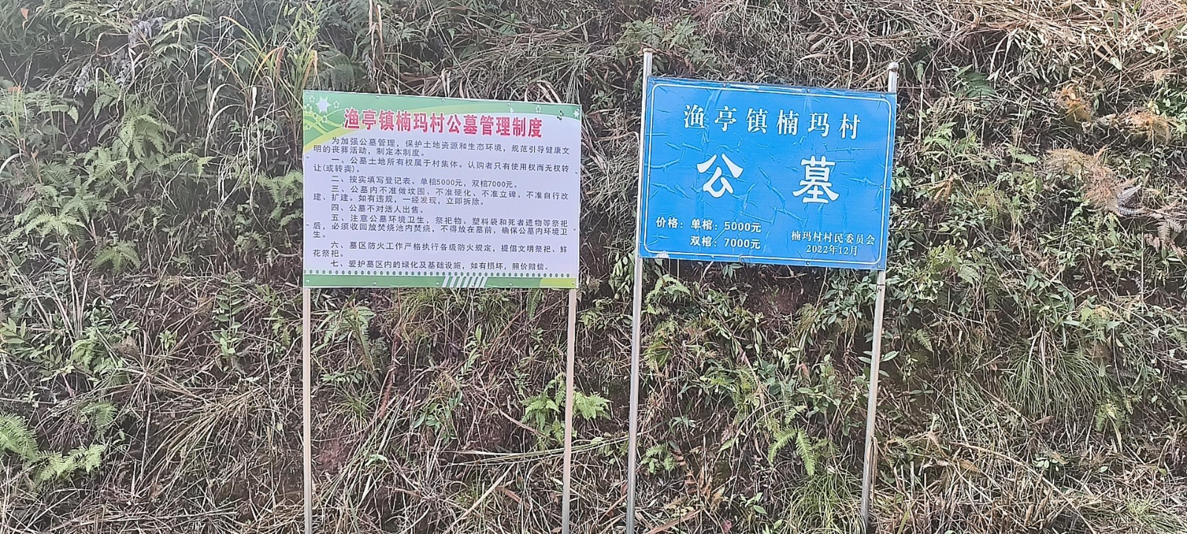 黟县楠玛村东西坞公墓园区图片