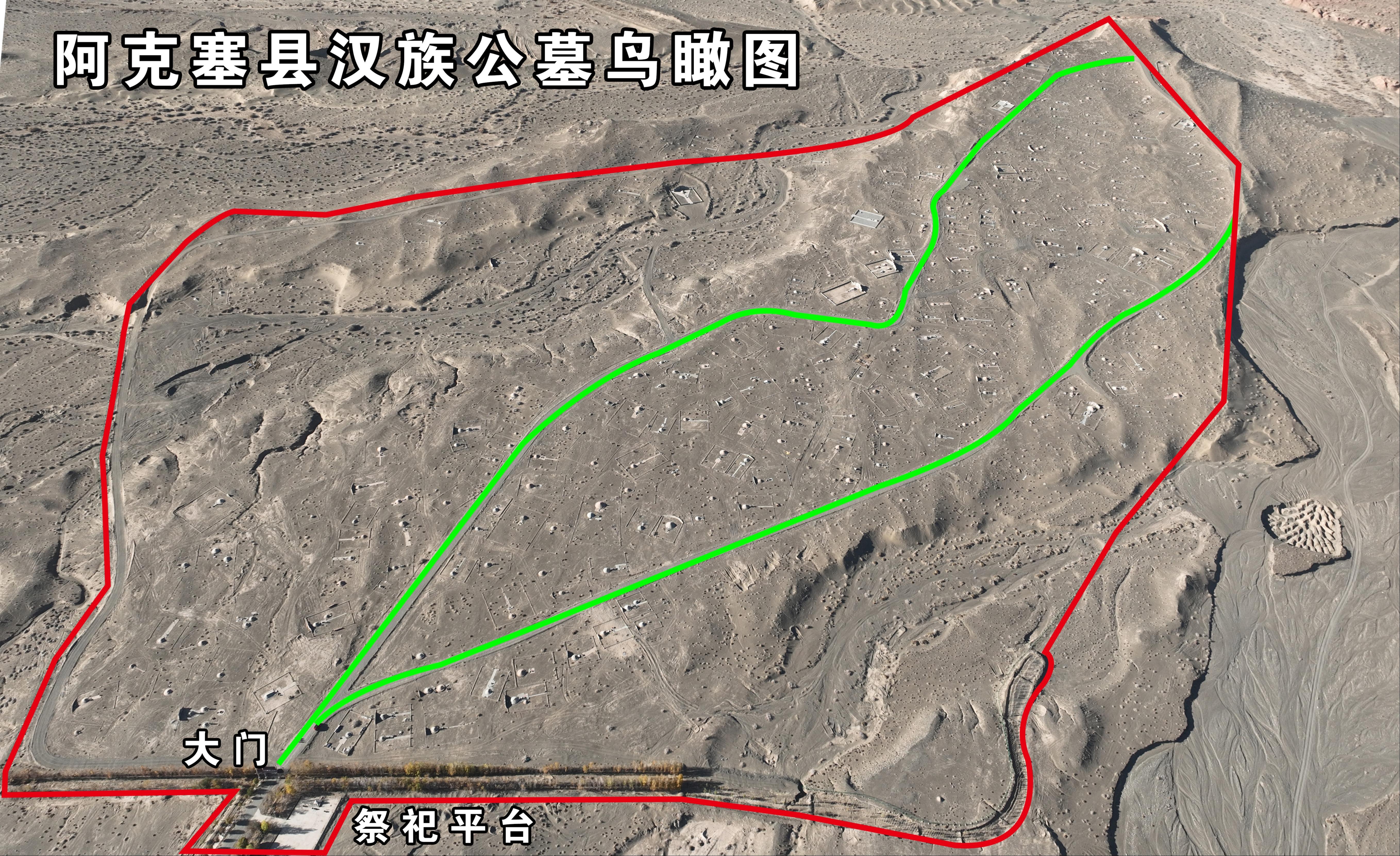阿克塞县大众公益性公墓园区图片