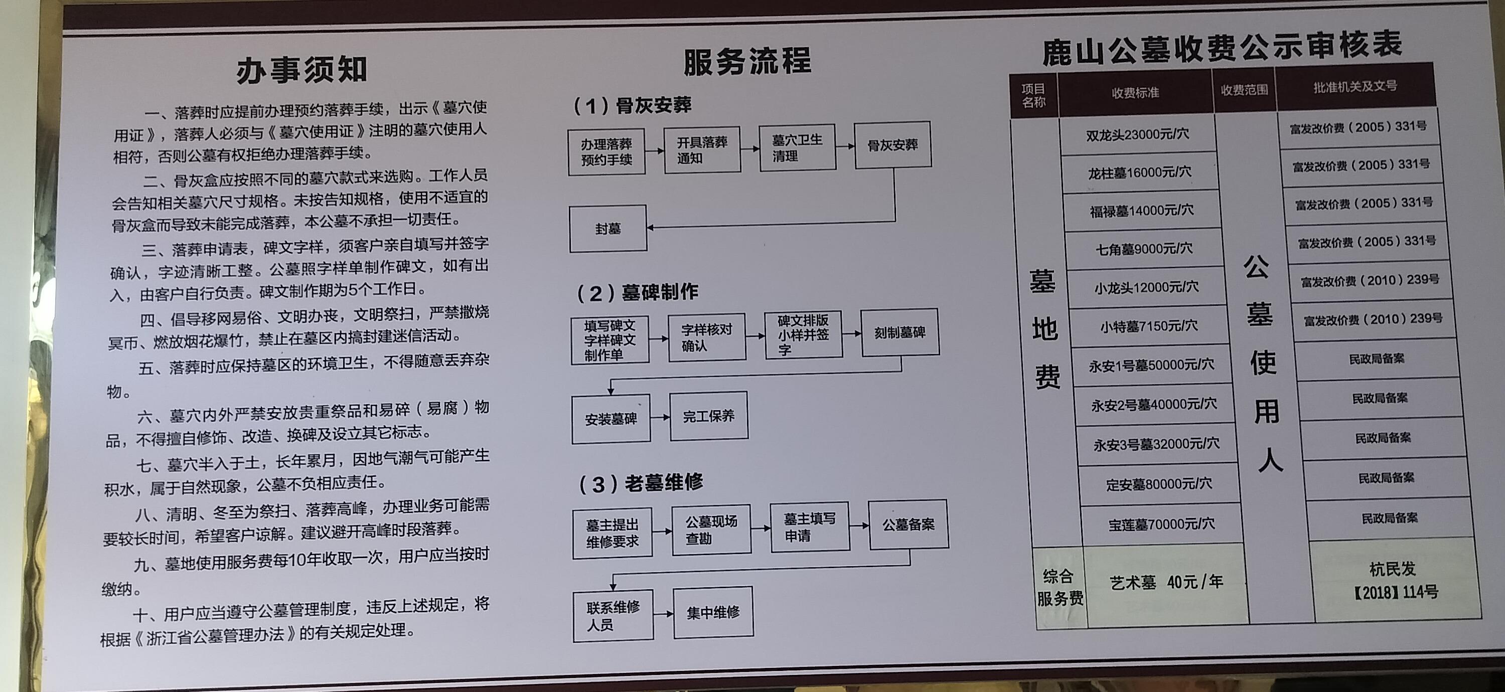 杭州市富阳区鹿山公墓园区图片