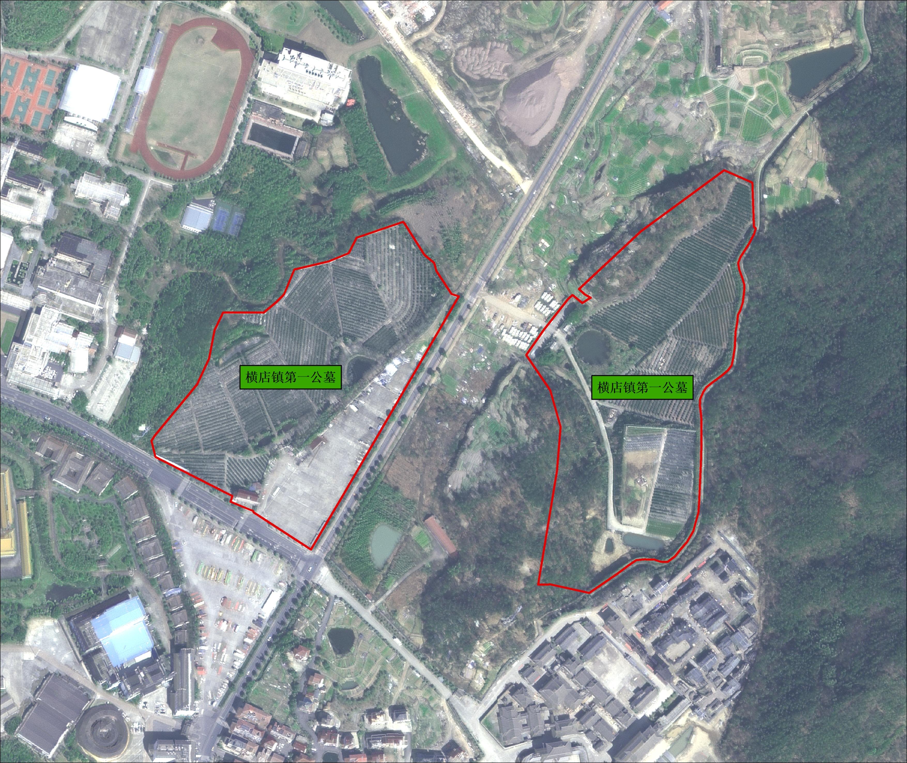 东阳市横店镇第一公墓园区图片