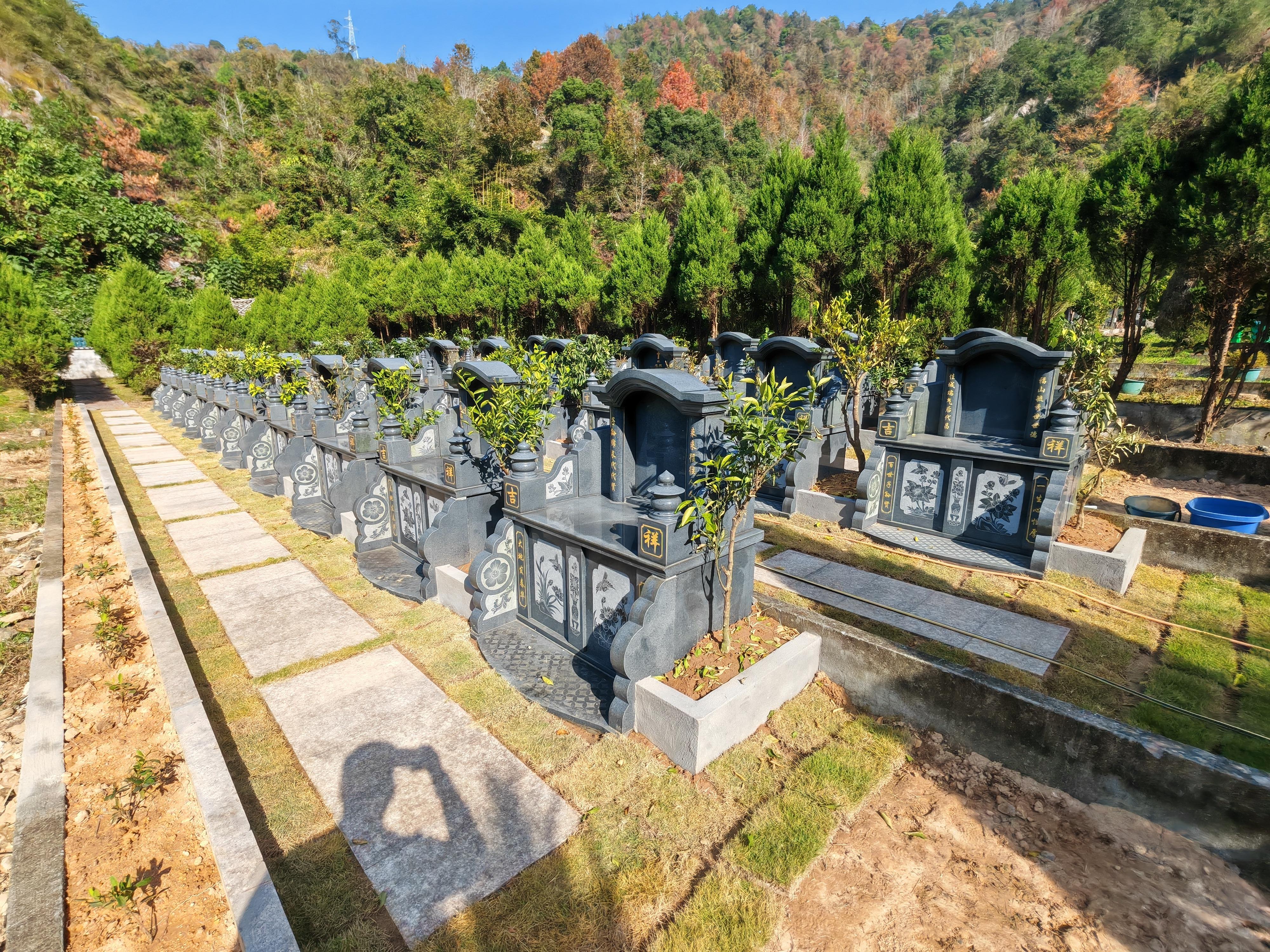 藻溪镇双狮山公益性公墓园区图片