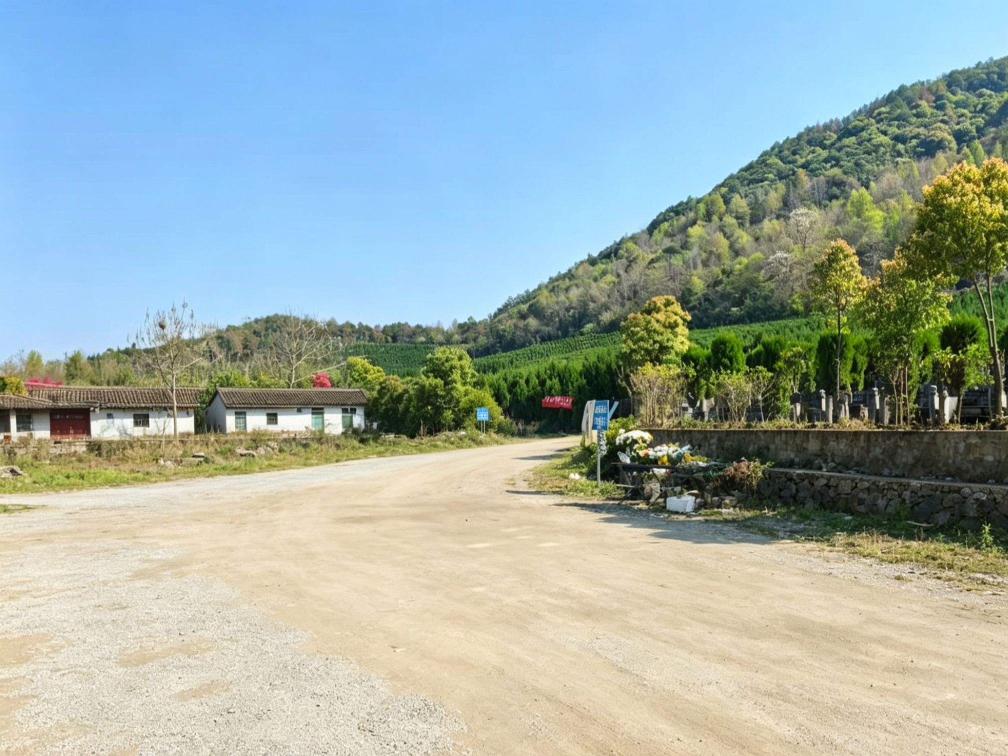 平水镇大山公墓园区图片