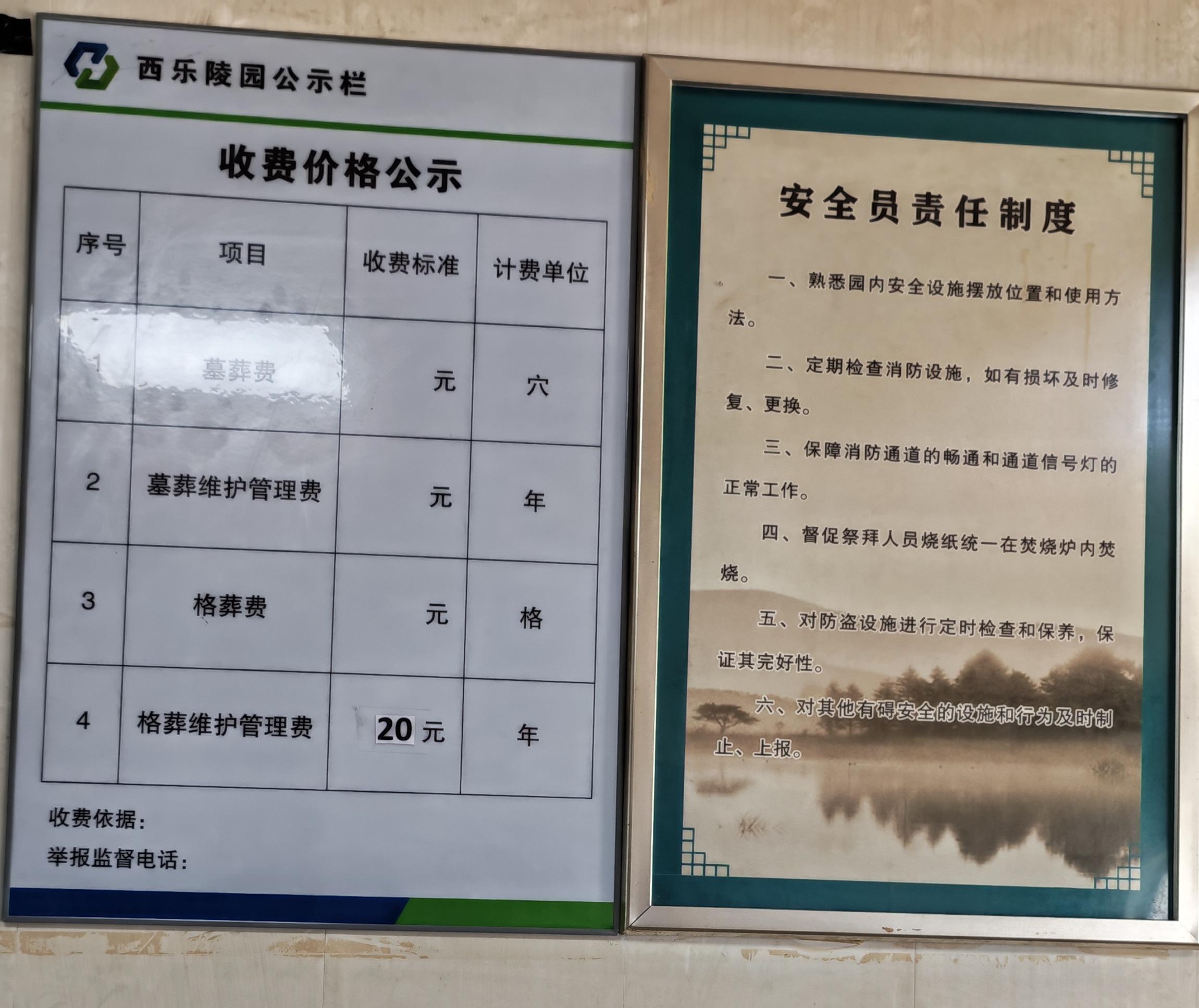 魏村街道西乐陵园园区图片