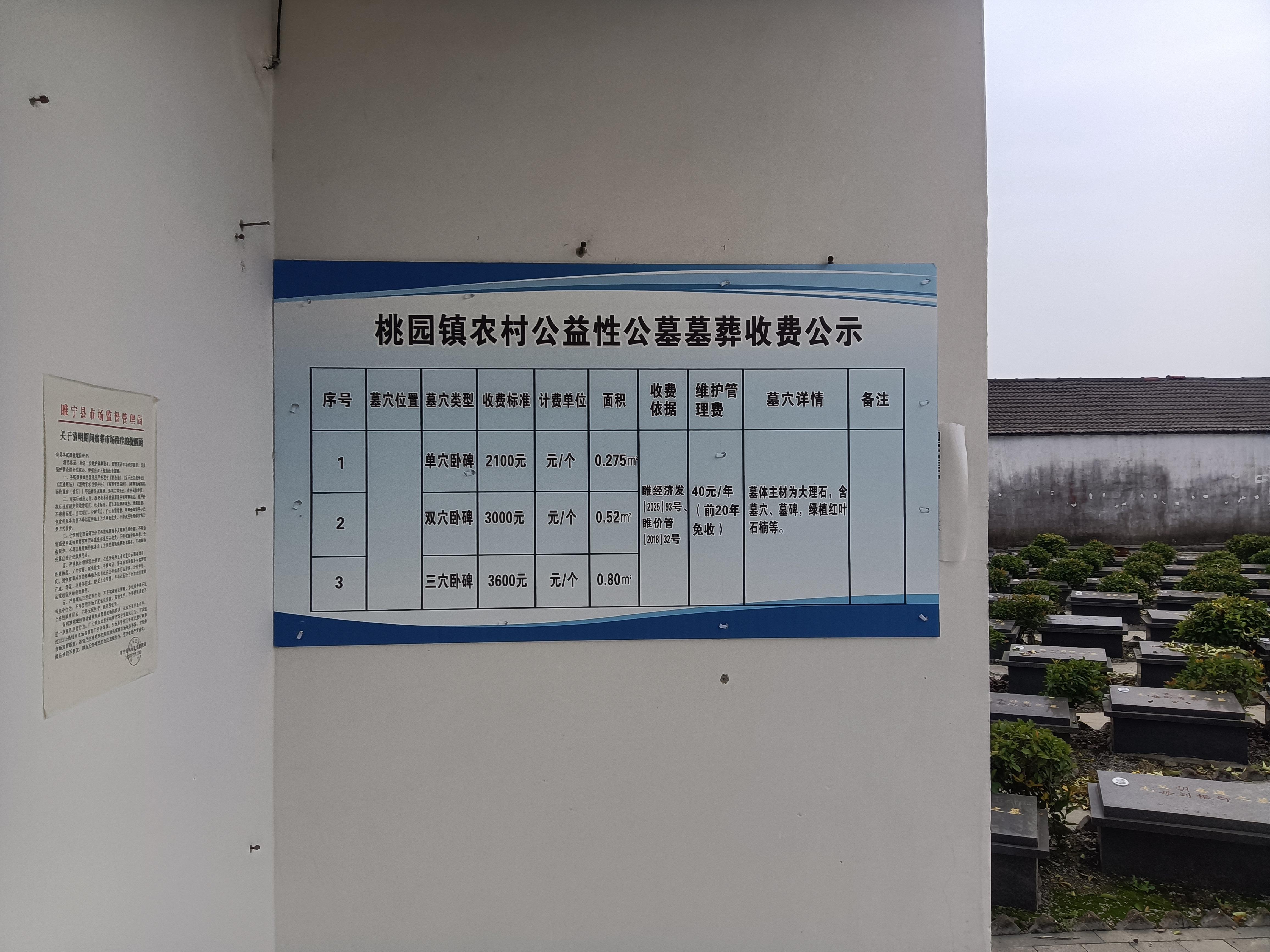 睢宁县桃园镇农村公益性公墓园区图片