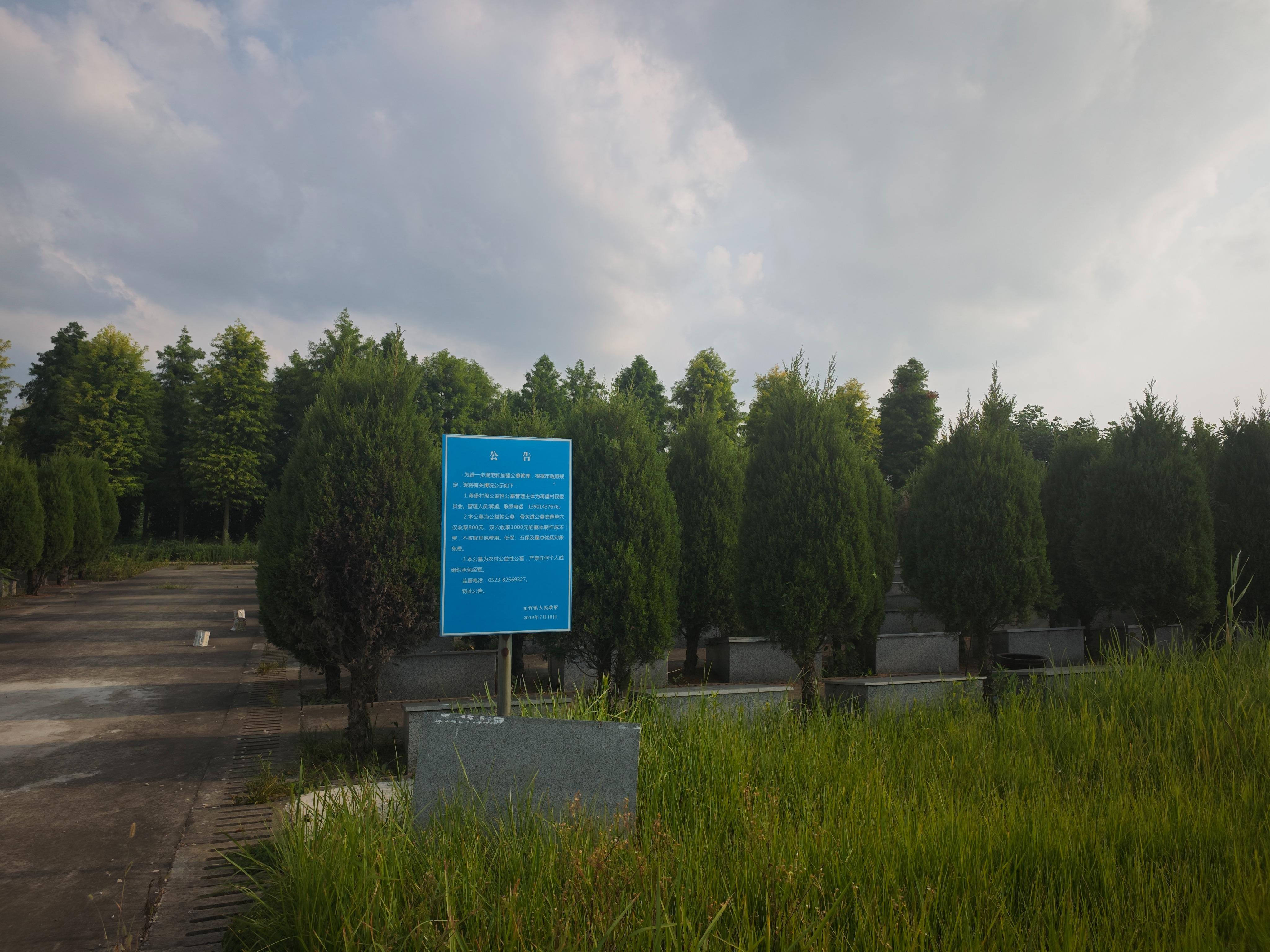 泰兴市元竹镇公益性公墓蒋堡墓区园区图片